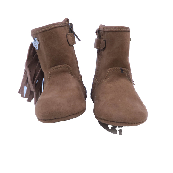Stuart Weitzman Girls Brown Booties size: 2 Infant - Picture 2 of 2